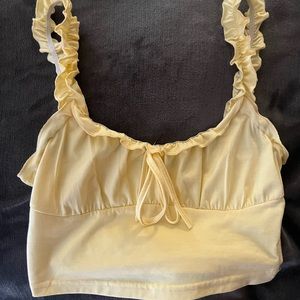 Shein Cropped Yellow Tank